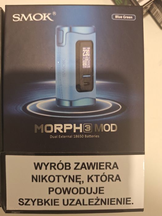 SMOK Morph 3 Mod + 2 akumulatory 18650 – Blue Green
