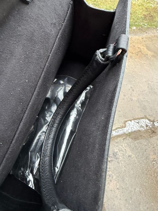 Сумка кожаная VIF черная, состояние новой