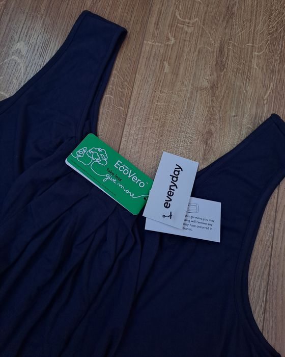 Синяя женская майка блузка футболка