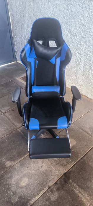 Cadeira gaming azul