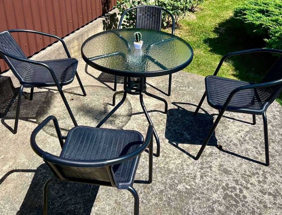 Комплект меблів для тераси, кафе Стіл і стільці для двору Стол стулья