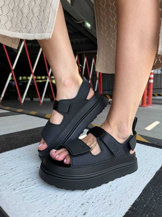 ‼️РОЗПРОДАЖ ‼️Оригінальні Босоніжки Ugg Goldenglow Sandals Black /Босоножки Угги/Сандали Угг/Уггі