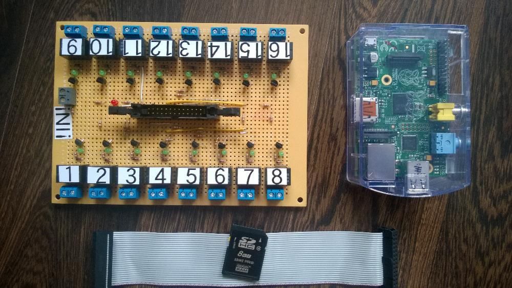 Płyta przekaźnikowa / Zdalne sterowanie przez internet / Raspberry Pi