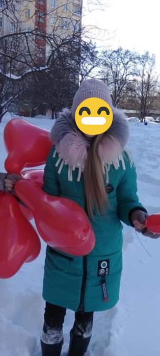 Пальто тепле зимове на дівчинку