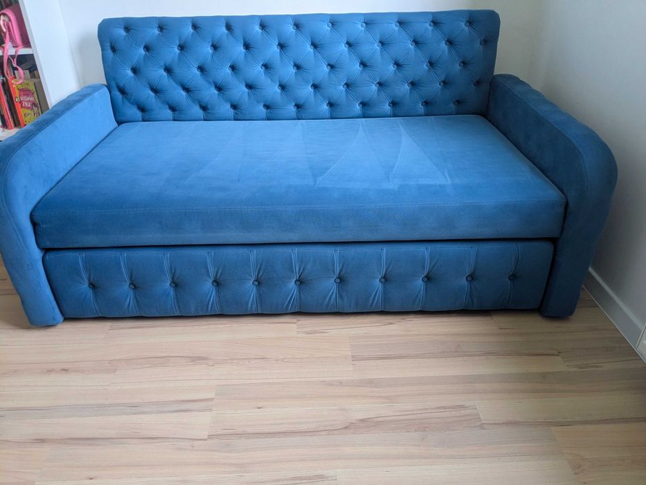 Kanapa / łóżko dziecięce – podwójne tapicerowane