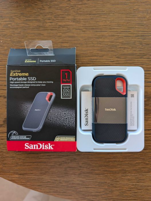 Disco SSD Externo portátil SanDisk novo. 1TB, 1000 mb/s64737744428546120