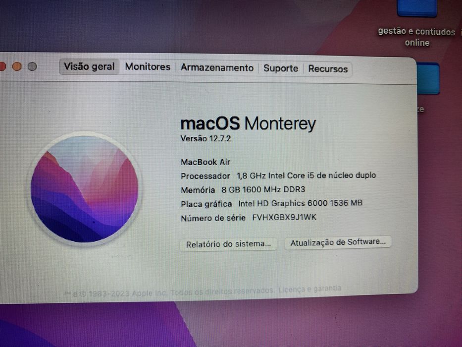 MacBook Air Modelo A1466