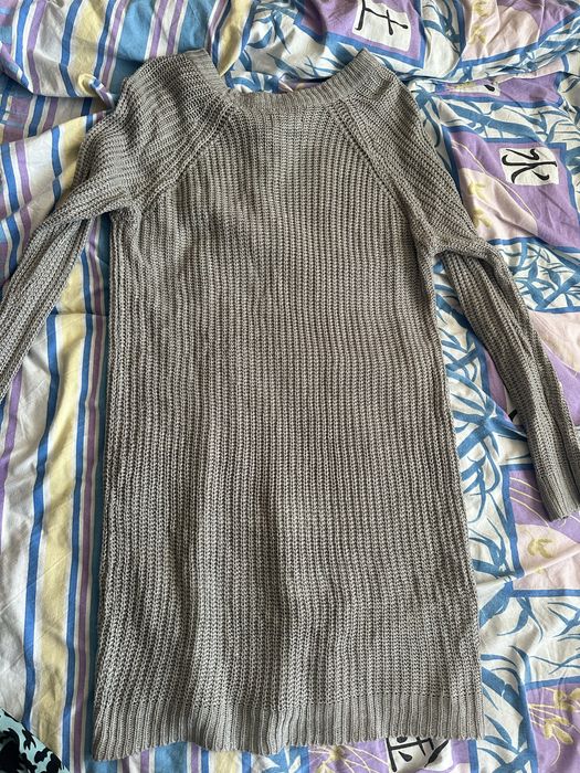 Тепле плаття сіре 44-46