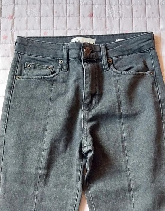 Jeans Zara | preto acinzentado | cinzento | Tamanho 34 | bom estado