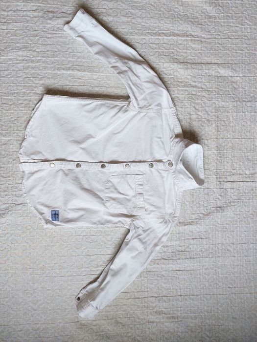 Джинсова куртка Zara біла / Белая джинсовая куртка Зара (128 см).