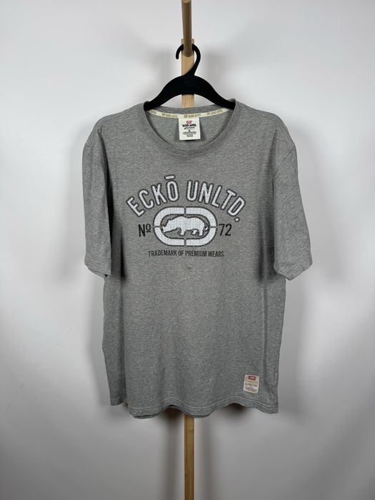 Ecko Unltd. t-shirt szara koszulka L
