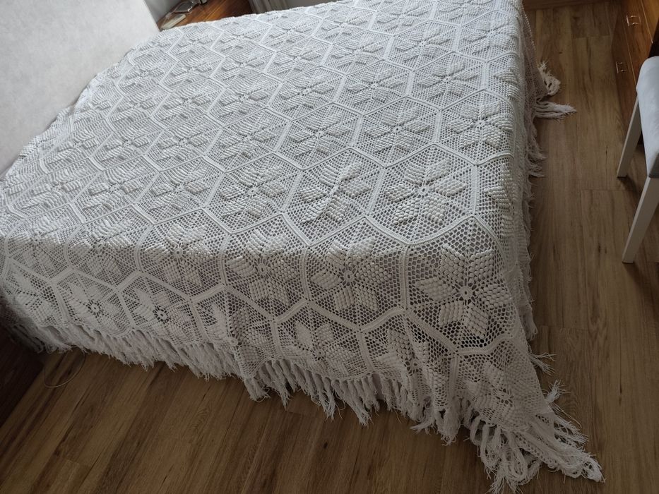 Colcha de crochê