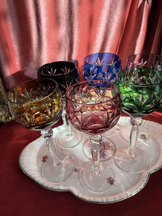 Фужеры цветной хрусталь Германия