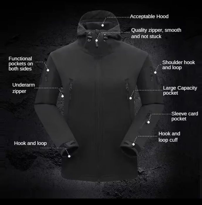 Розпродаж! Костюм чоловічий мужской SoftShell тактичний утеплений шевр