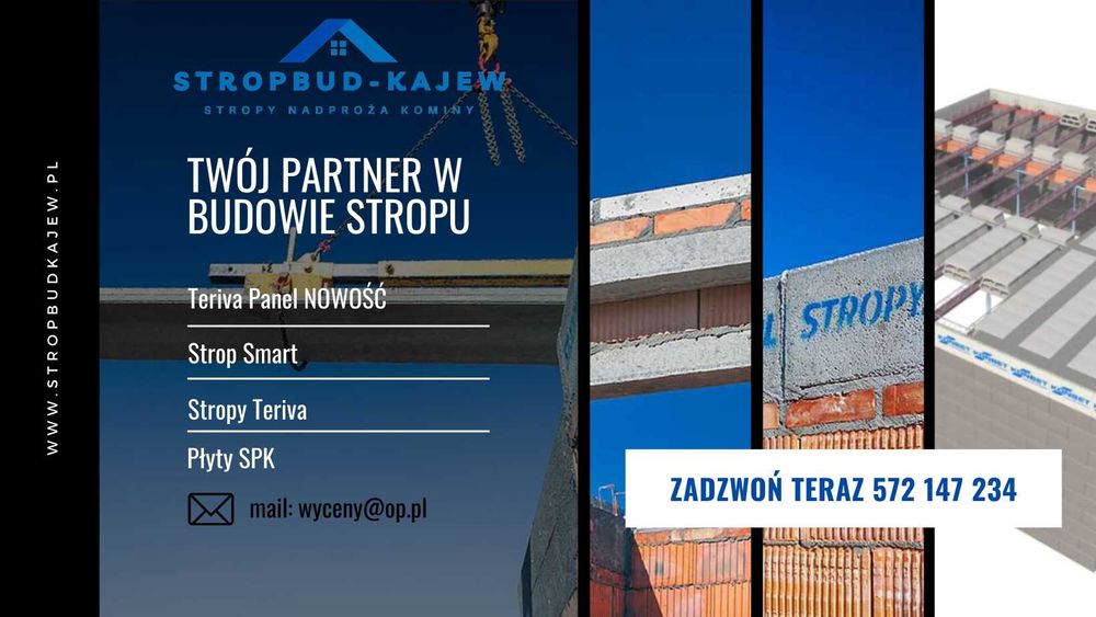 Strop Teriva gęstożebrowy