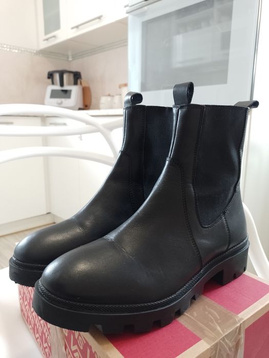 Botki skóra naturalna 37