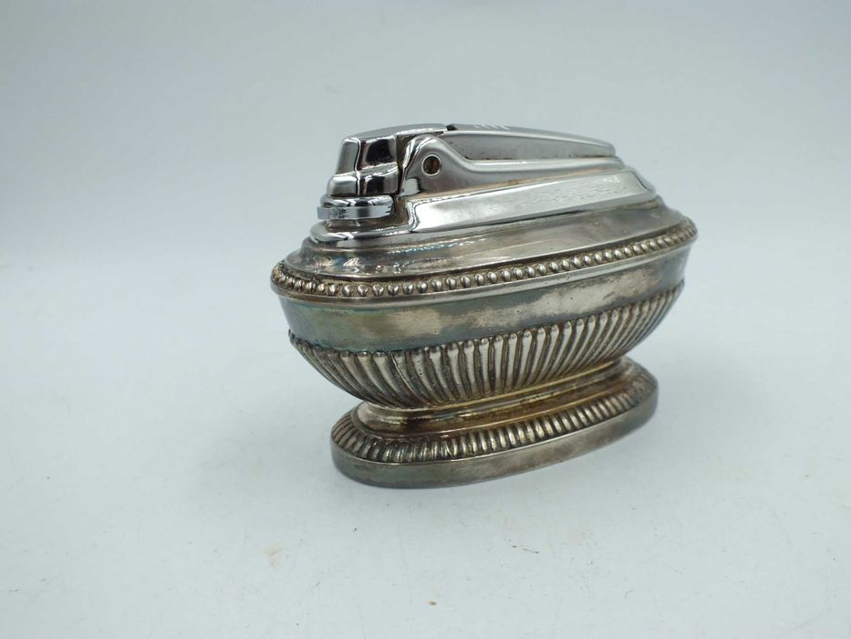 Zapalniczka stołowa gazowa Ronson Queen platerowana sygnowana L