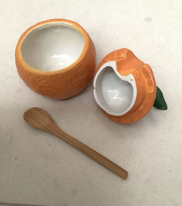 Orange-shaped ceramic container468574123674183683
