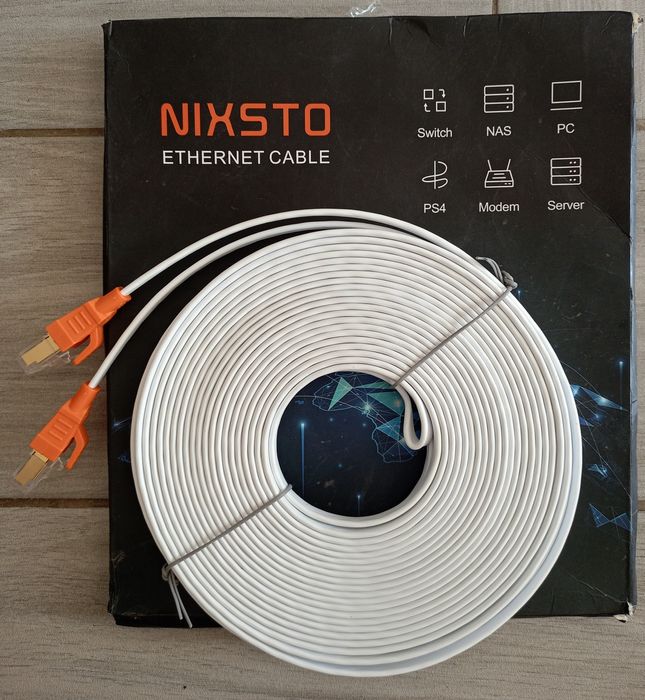 Kabel sieciowy Ethernet Nixsto CAT8 15m