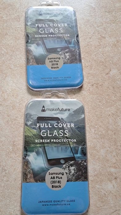 Защитное стекло на телефон Samsung  A 8 Plus 2018 г новое 1 2шт