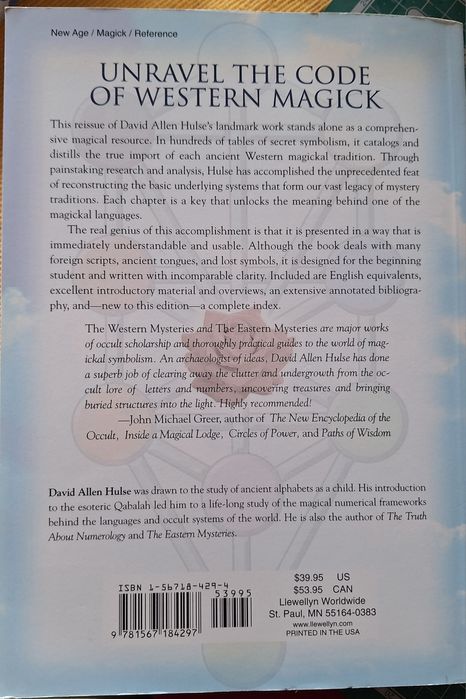 The western mysteries, David Allen Hulse