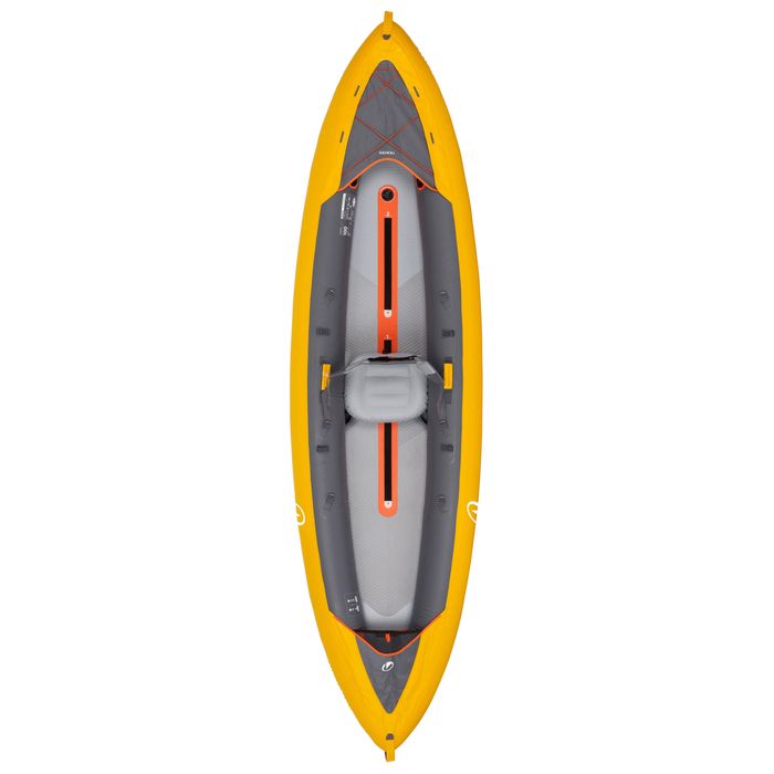 Canoa kayak insuflável 2 lugares - Tribord 100+ Amarelo
