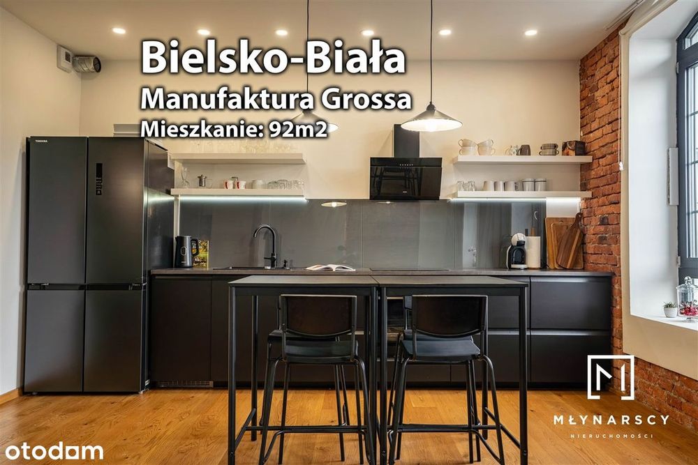 Dwupoziomowe mieszkanie 92 m² Manufaktura Grossa