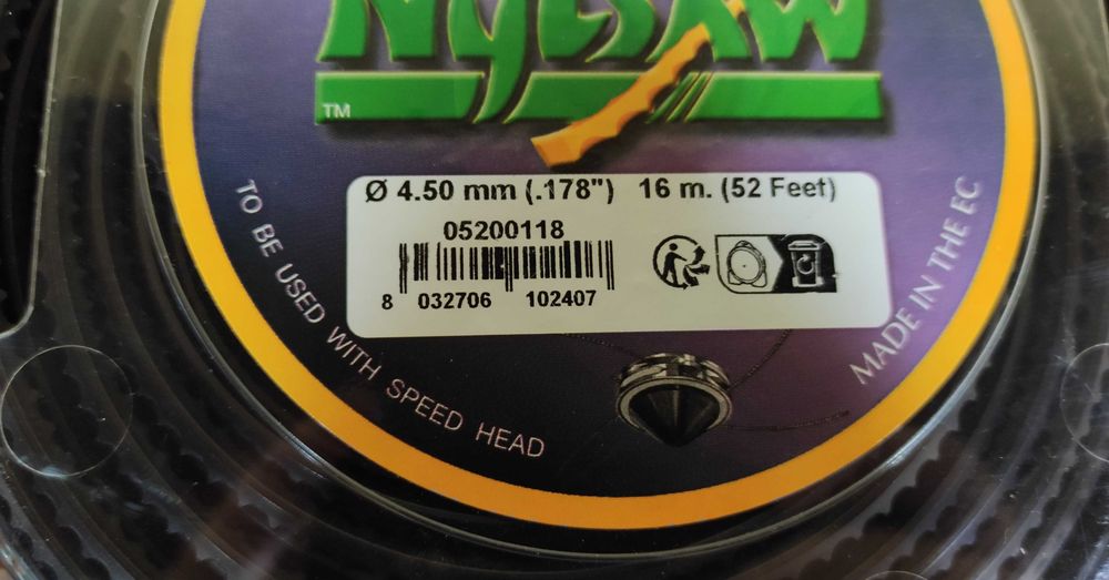 Fio nylon serrilha para roçadora