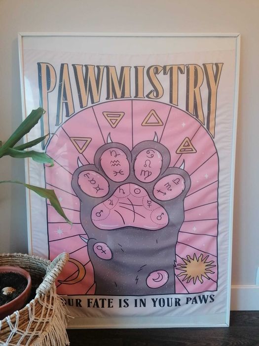 Poster tecido pata de cão