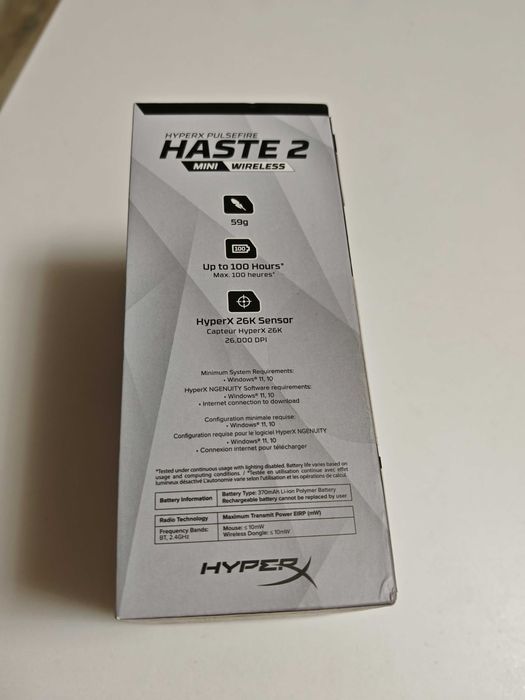 HyperX Pulsefire Haste 2 Mini Wireless -  White