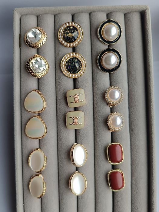 Клипси Сережки святкові,Кафи  Кліпси прокол не потрібен