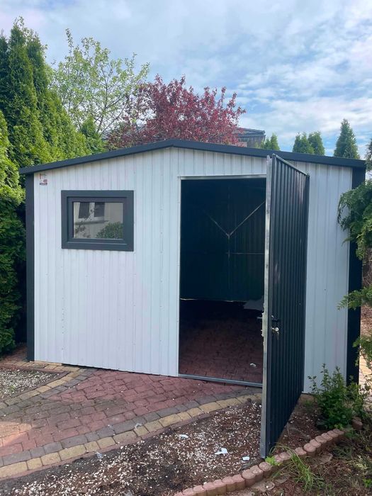 Garaż blaszany/ schowek ogrodowy 2x3 w kolorze
