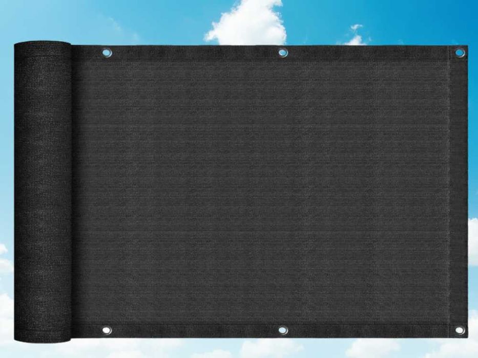 Osłona Mata na Balkon Przeciwsłoneczna UV 180g 95% Grafit 1x5m