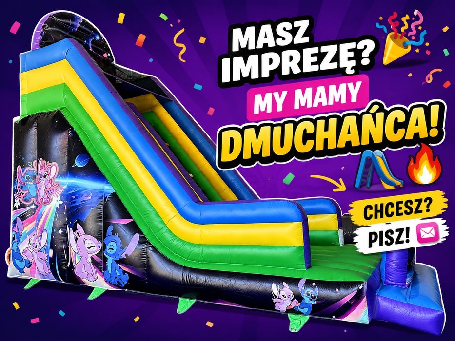 Dmuchaniec SuperStitch – wynajem | Zjeżdżalnia dmuchana dla dzieci