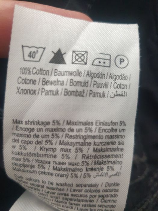 Koszula męska M czarna Jack&Jones bawełna