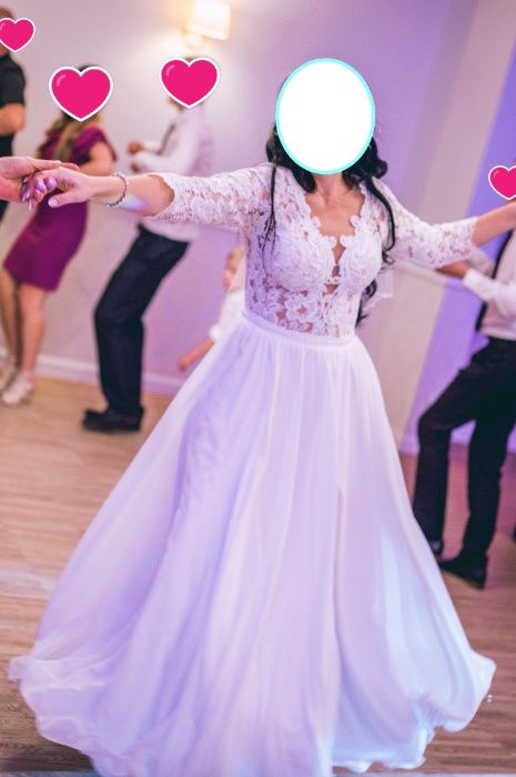 Romantyczna, zwiewna suknia Ślubna Charlotte