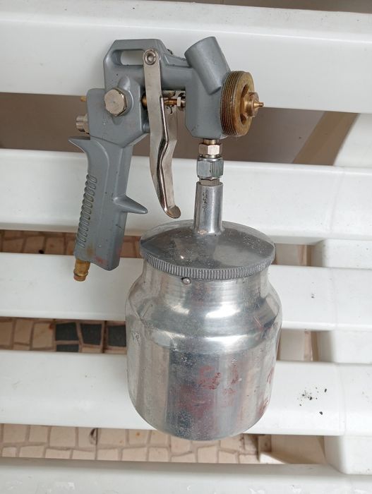 Recepsiente em alumínio novo para pintar com compressor.