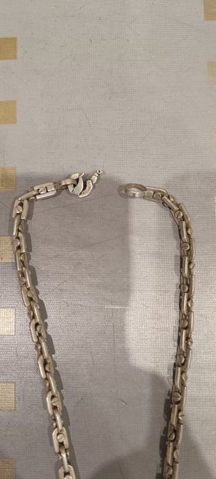 Серебряная цепочка с крестиком. 925 проба 129.35 грамм.