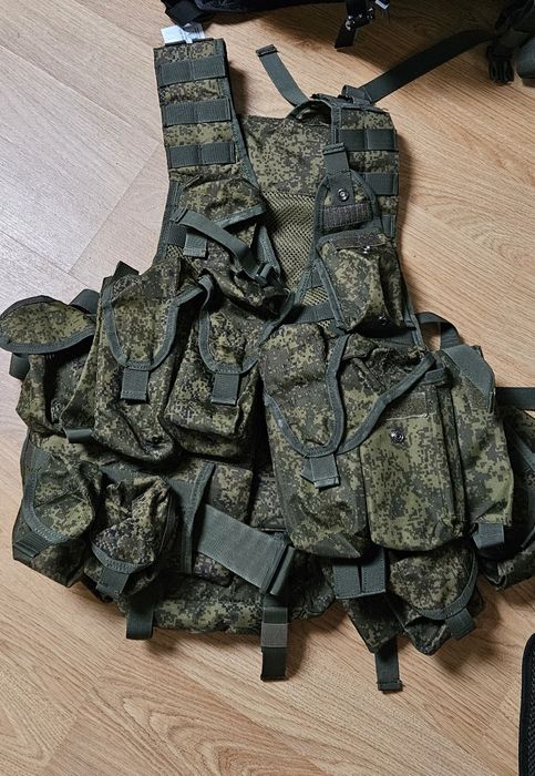 Airsoft Conjunto Colete e Mochila ratnik