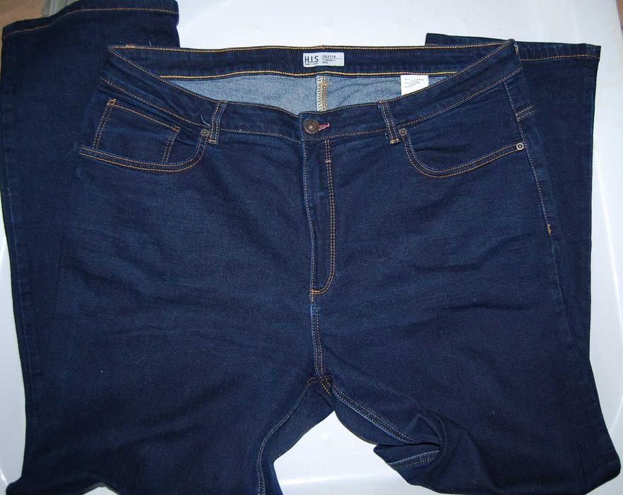 H.I.S COLETTA 46 W36 L30 jeansy damskie proste stretch