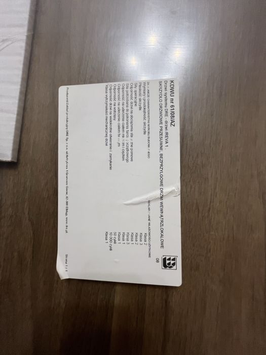 Drzwi przesuwne DRE
