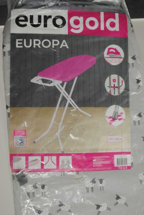 Прасувальна дошка Eurogold Europa 22438P 120х38см і підлогова сушарка для білизни