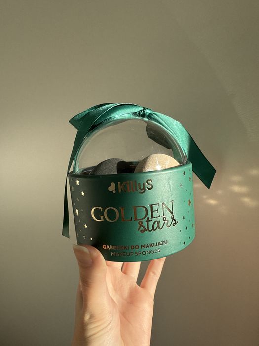 zestaw trzech gąbeczek do makijażu killys