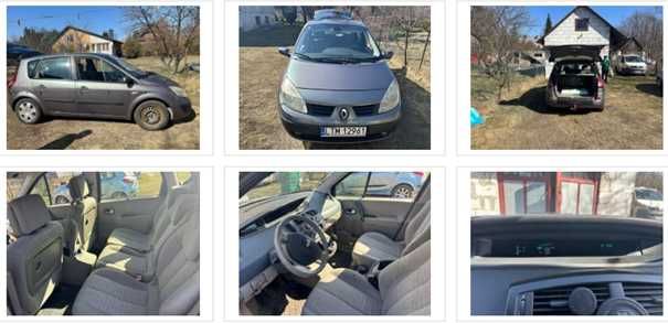 Syndyk sprzeda samochód osobowy - Renault - Megane Scenic