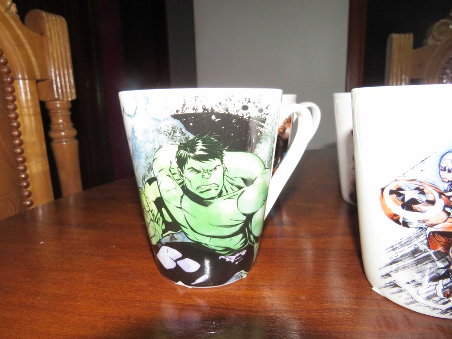 Conjunto 6 Canecas Marvel Novas