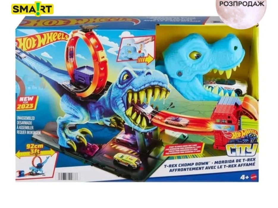 Ігровий набір Hot Wheels Полювання Ті-Рекса