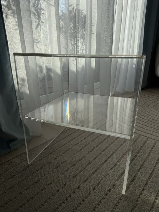 Stolik vintage bauhaus plexi akryl