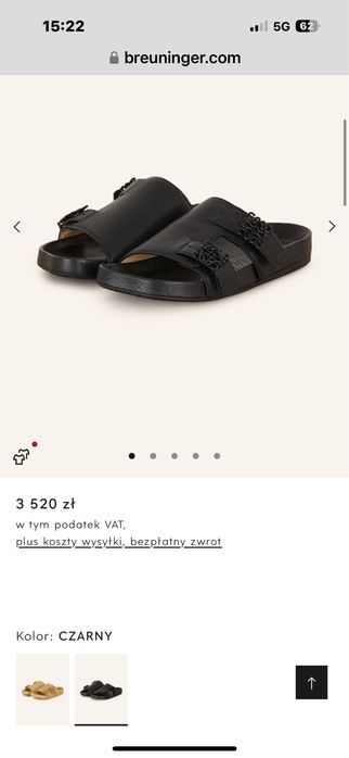 Loewe klapki damskie rozmiar 39