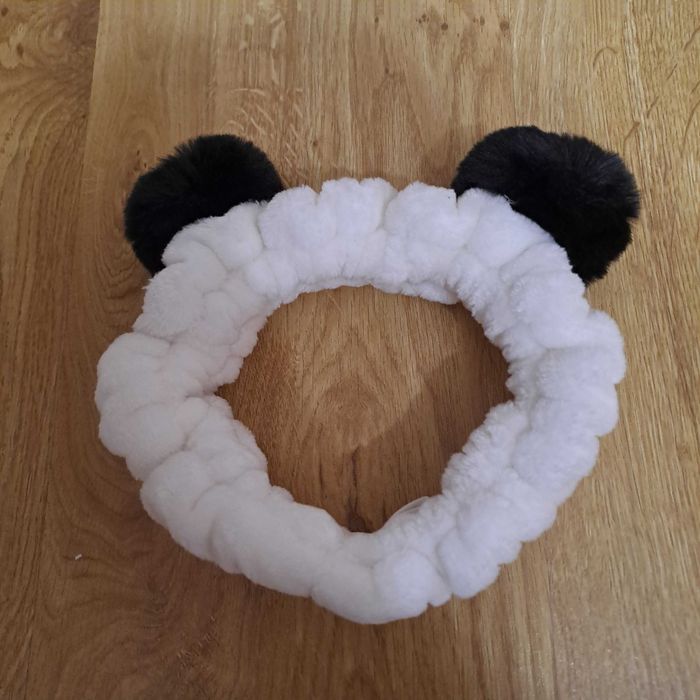 Pluszowa opaska na głowę panda / stan nowy