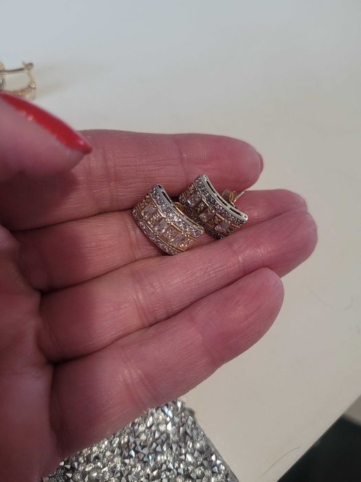 Zlote przepiekne kolczyki 585.